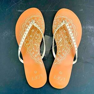 NWT Ann Taylor Loft women’s leather sandals size 7